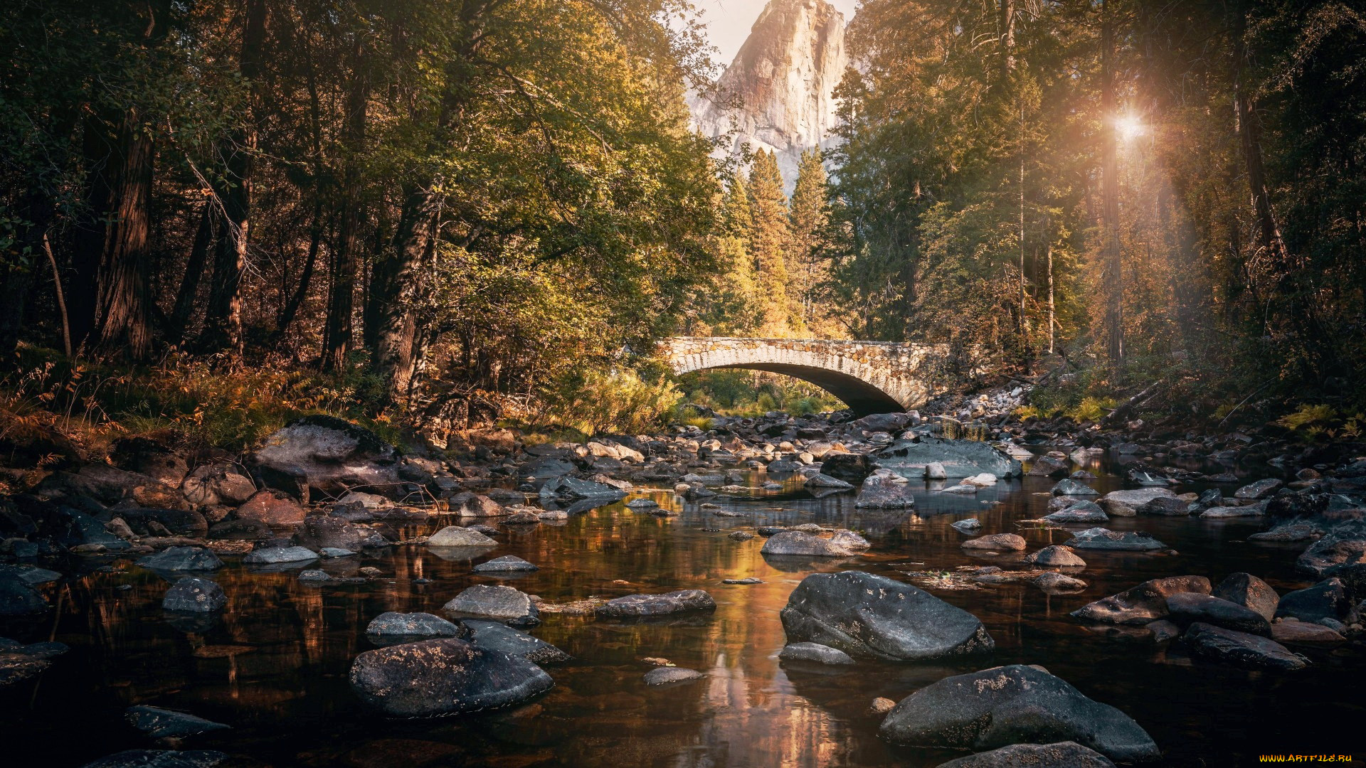 yosemite national park, pohono bridge, california, ������, - �����, yosemite, national, park, pohono, bridge
